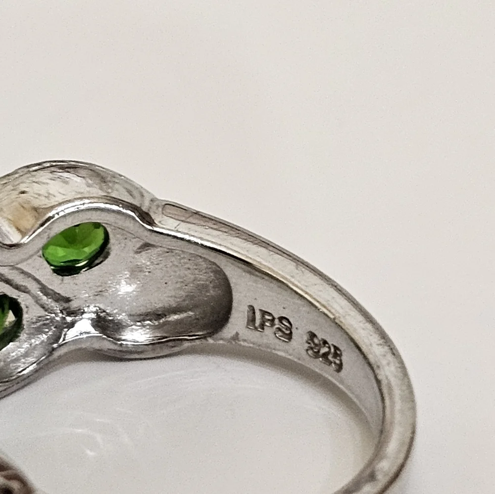 Vintage Chrome Diopside Sterling Silver Ring Size 6! - Picture 7 of 8